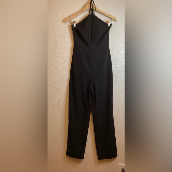 Lovers + Friends Halter Ciara Jumpsuit Black Size XXS - Picture 3 of 8